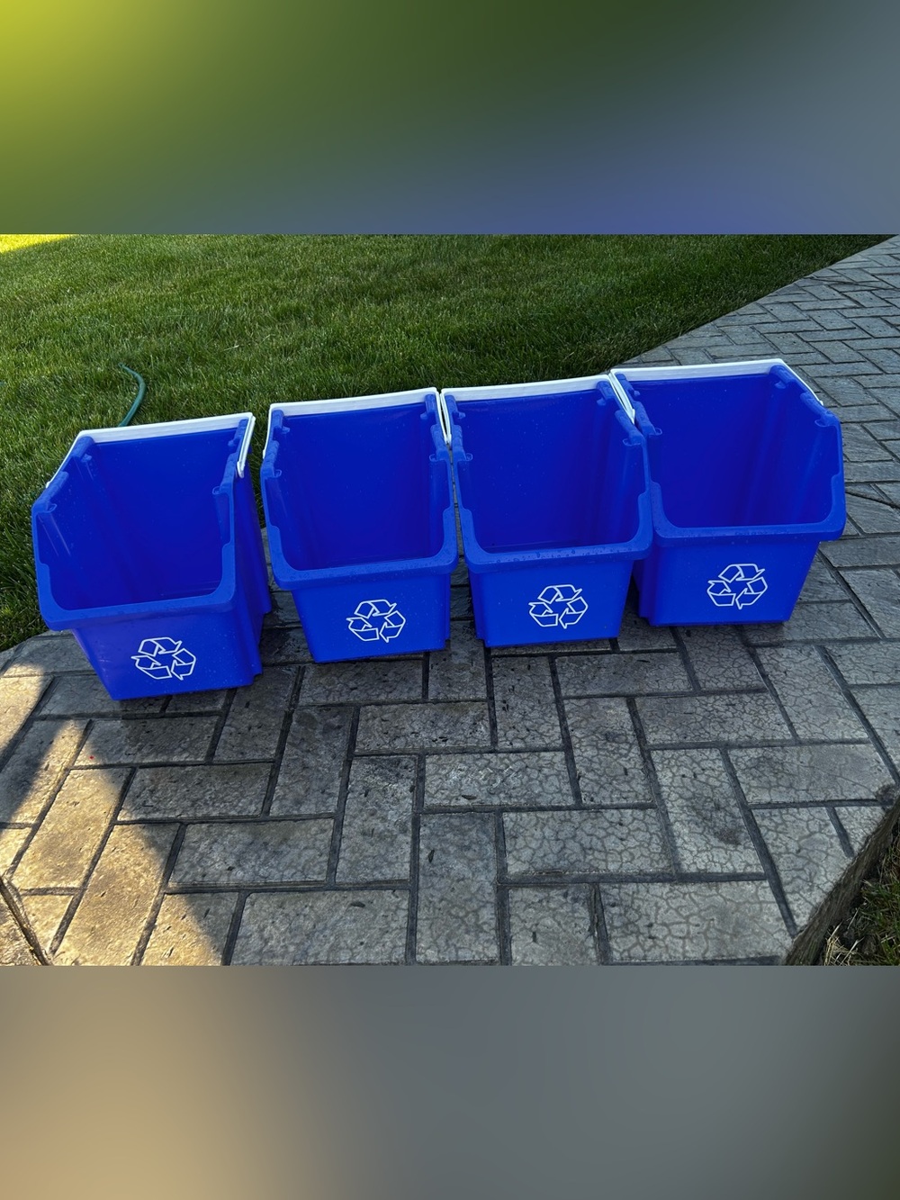 Container Store - set of 4 recycle bins